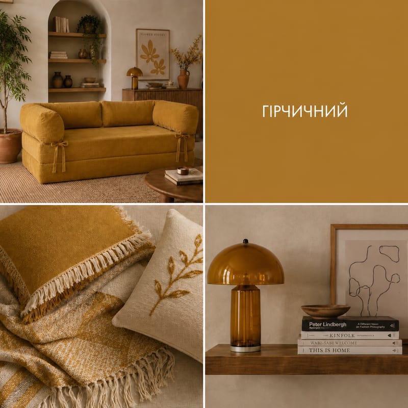 Ортопедичний диван СВІТ СОН Easy — колір Гірчичний